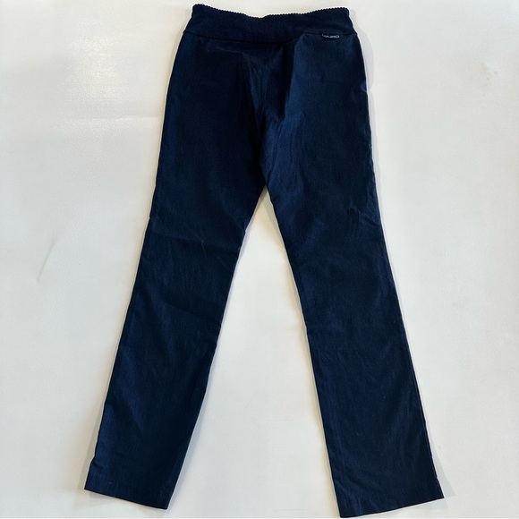 Euro Womens Sz 8 The Culture Pull On Scalloped Waist Straight Leg Pants Trousers - Picture 9 of 9